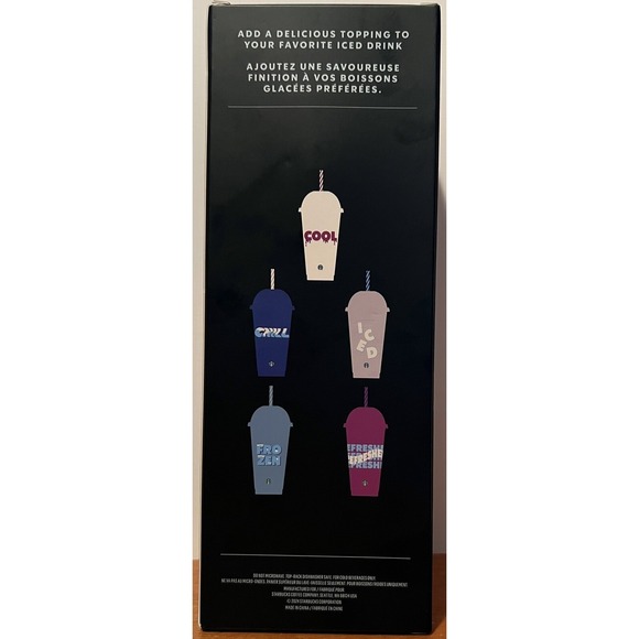 Starbucks Summer 2024 Printed Dome Lid Reusable Plastic Cold Cups Box Set x5 - Picture 4 of 6